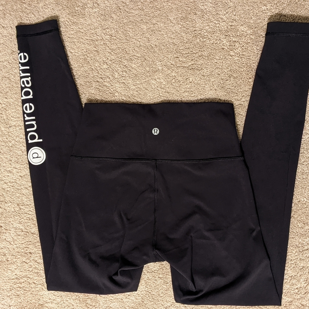 Lulu Lemon Wonder Unders w/ Pure Barre Logo